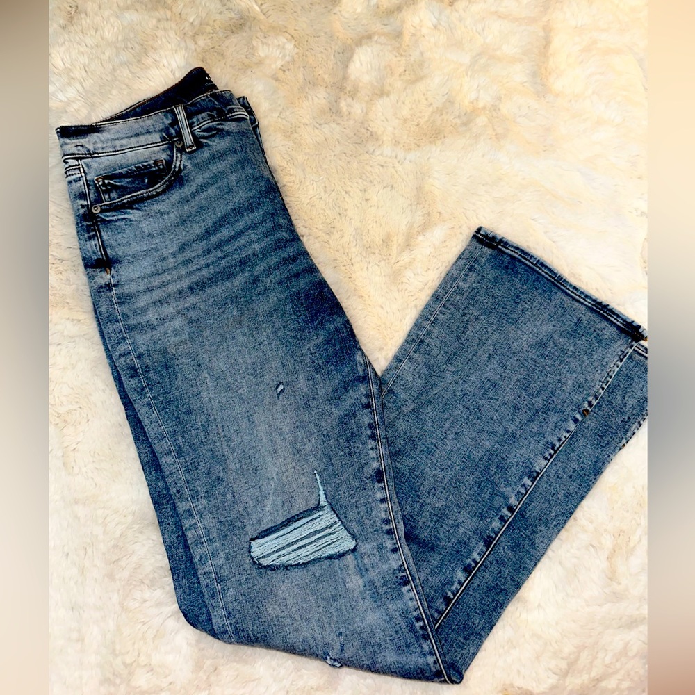 Express Flare Jeans with Slit